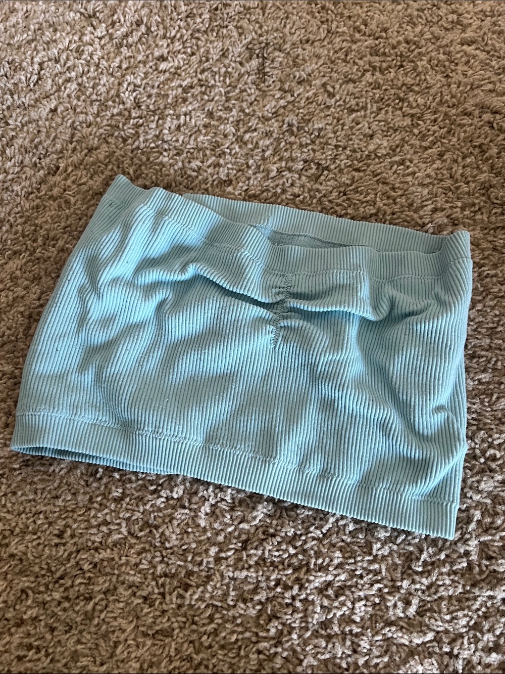 American Eagle Outfitters Blue Ribbed Tube Top